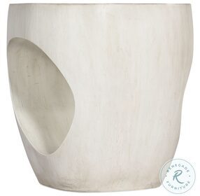 Keaton Pearl White Accent Table
