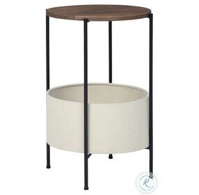 Brookway Medium Brown Gray And Black Accent Table