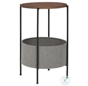 Brookway Medium Brown Cream And Black Accent Table