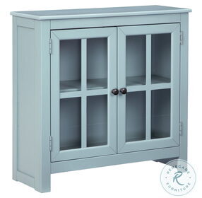 Nalinwood Teal Accent Cabinet