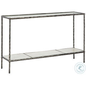 Ryandale Antiqued Pewter Tone Console Sofa Table