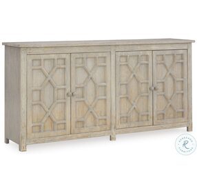 Caitrich Distressed Blue Accent Cabinet