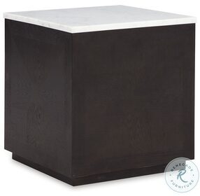 Henridge Black And White 19" Accent Table