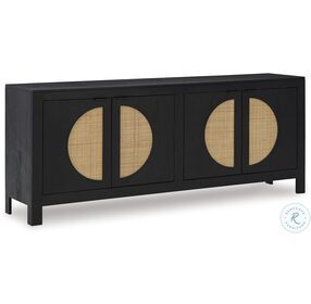 Cliffiings Black And Natural Accent Cabinet