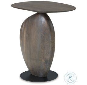 Cormmet Brown And Black Accent Table