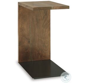Wimshaw Medium Brown And Black Accent Table