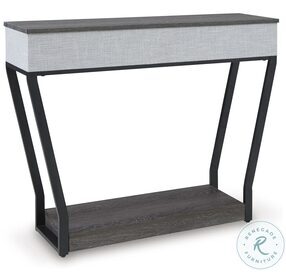 Sethlen Gray And Black Console Sofa Table