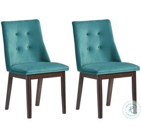 Jade Walnut Side Chair Set of 2