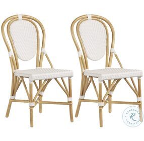 Dixie White And Natural Side Chair Set of 2