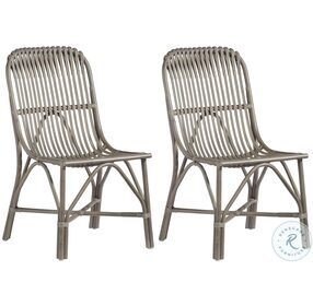 Oscar Ash Gray Accent Side Chair Set of 2