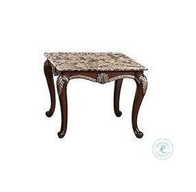Maximus Brown And Marble End Table
