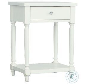 Theo White Side Table