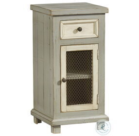 Stella Distressed Antique Gray Small Chairside Chest