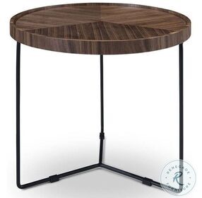 Abby Walnut Large End Table