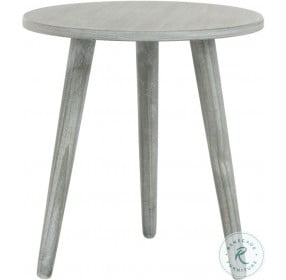 Orion Slate Gray Round Accent Table