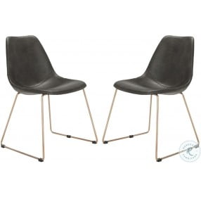 Dorian Gray And Copper Dining Chair Set Of 2