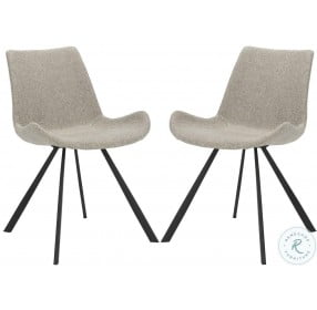 Terra Light Gray And Black Dining Chair Set Of 2