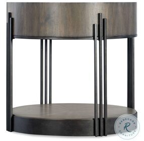 Commerce And Market Dark Brown Skyline Side Table