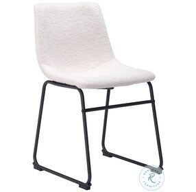 Smart Ivory and Black Dining Chair Set of 2
