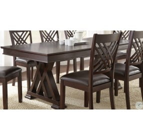 Adrian Espresso Cherry Extendable Dining Table