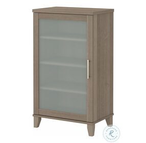 Somerset Ash Gray Media Accent Cabinet
