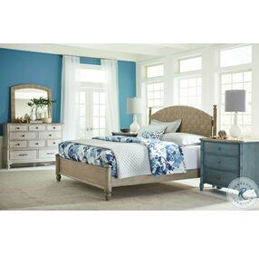 Litchfield Tinted Natural Currituck Low Poster Bedroom Set