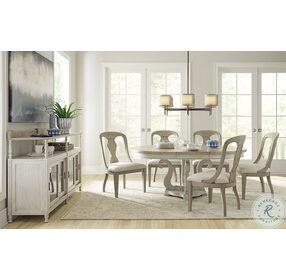 Litchfield Sunwashed Sussex Extendable Round Dining Room Set