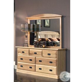 Amish Highlands Natural Dresser with Mirror
