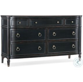 Charleston Black Cherry 7 Drawer Dresser