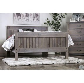 Rockwall Weathered Gray Twin Panel Bed