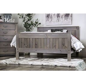 Rockwall Weathered Gray Full Panel Bed