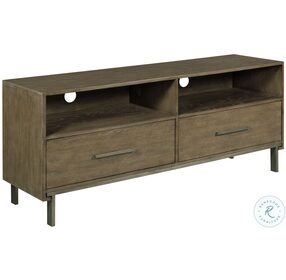 Amara Rich Taupe and Aged Gunmetal Gray Entertainment Console