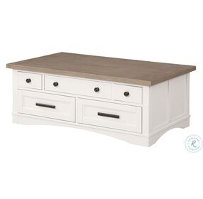 Americana Modern Cotton Cocktail Table With Lift Top