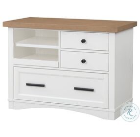 Nantucket Cotton Functional File Cabinet With Power Center