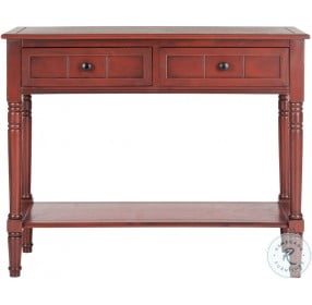 Samantha Red 2 Drawer Console Table