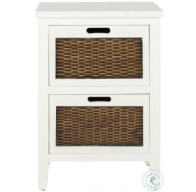 Jonah White Two Drawer End Table