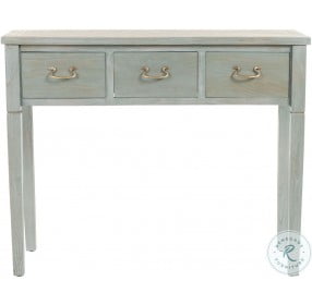Cindy Ash Gray Storage Drawer Console Table