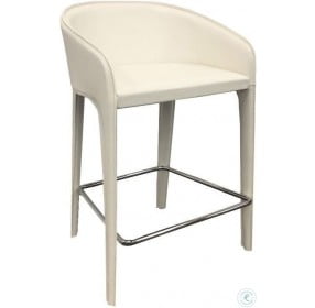 Anabel White Counter Stool