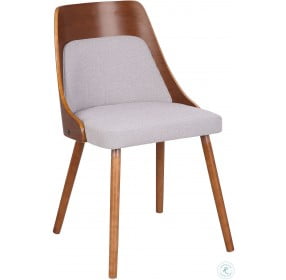 Anabelle Walnut And Gray Dining Chair