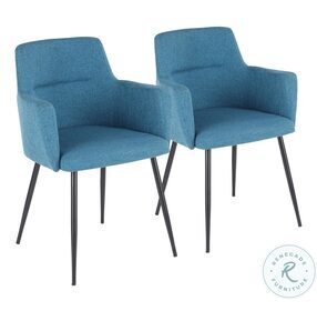 Andrew Teal Chair Set Of 2