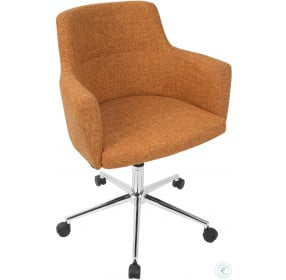 Andrew Orange Adjustable Office Chair
