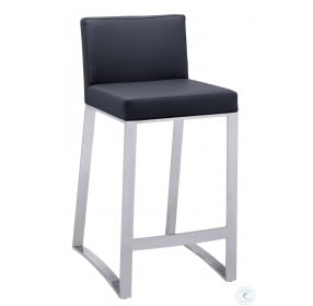 Architect Black Counter Height Stool