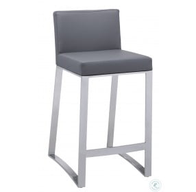Architect Grey Counter Height Stool