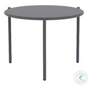 Aria Gray Small Round Outdoor End Table