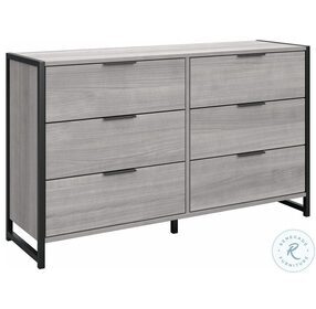 Atria Platinum Gray 6 Drawer Dresser