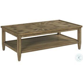 Astor Burnished Mid Brown Rectangular Coffee Table