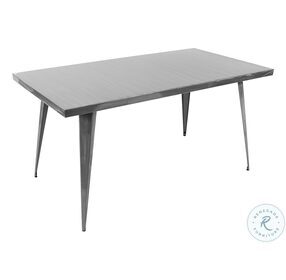 Austin Brushed Silver Dining Table