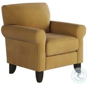 Bella Gold Harvest Rolled Arm Accent Chair
