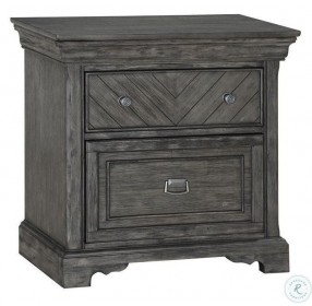 Timber Crossing Brushed Gray Nightstand