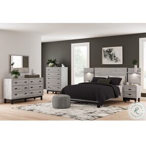 Vessalli Gray Panel Bedroom Set With Extensions